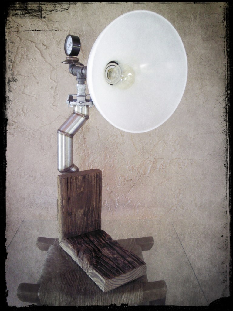 Recycled Stainless Steel DIY Pipe Lamp 2 - Desk Lamps - iD Lights